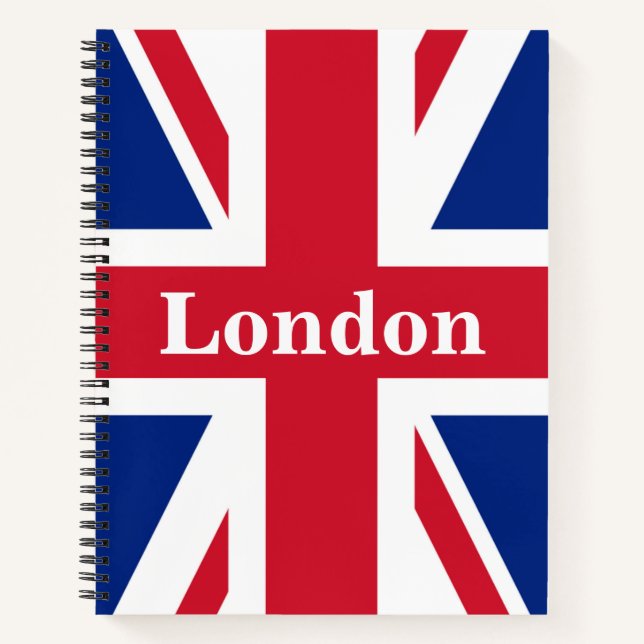 Carnet Union Jack London ~ Drapeau britannique (Devant)