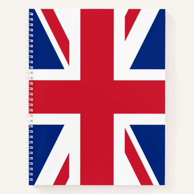 Carnet Union Jack ~ Portable Spiral Drapeau Britannique (Devant)