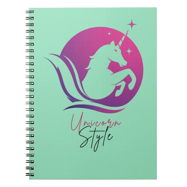 Carnet unique de conception unicorne (Devant)