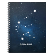 UNIVERS BLEU ÉTOILÉ ÉLÉGANT D'AQUARELLE - VERSEAU