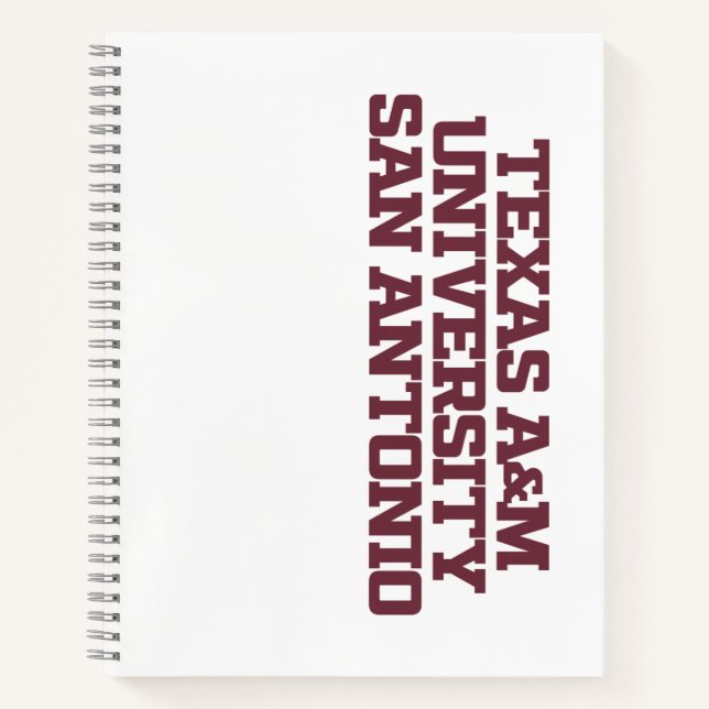 Carnet Université Texas A&M de San Antonio (Devant)