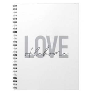 Carnet Urban, modern, simple, cool design Love Oklahoma