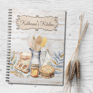 Carnet Ustensiles de Cuisine de Ferme Rustique Recette 