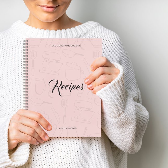 Carnet Ustensiles de cuisine illustrés Recette personnali (Créateur téléchargé)