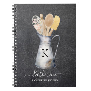 Carnet Ustensiles de cuisine personnalisés Pot Recette