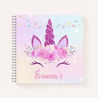 Carnet Ustom Unicorn Sketchbook for Kids 