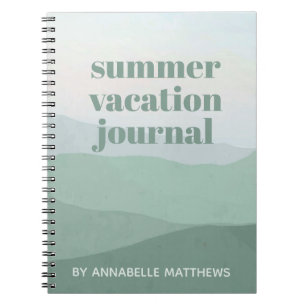 Carnet Vacances Abstrait Mountain Watercolor