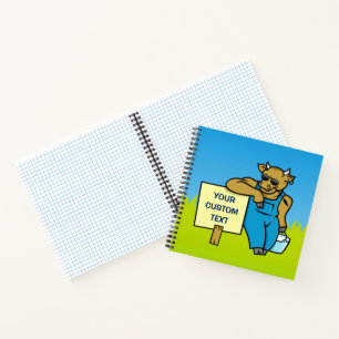 Carnet Vache avec signe