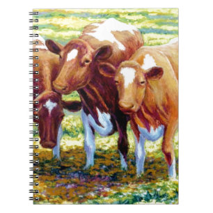 Carnet Vache laitière de vaches dans l'image de peinture
