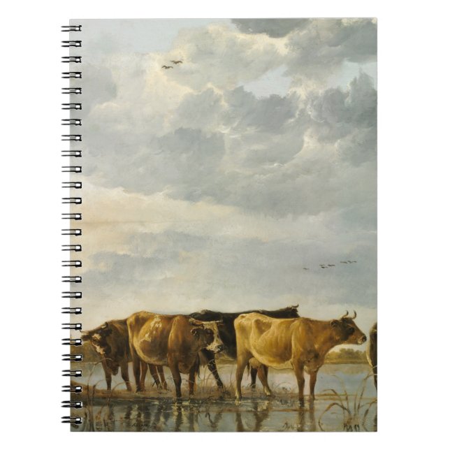 Carnet Vaches dans une rivière Aelbert Cuyp (Devant)