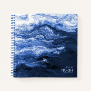 Carnet Vague bleue ID Abstrait795