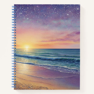 Carnet Vagues de plage et art de rivage