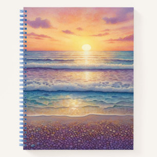 Carnet Vagues de plage et art de rivage