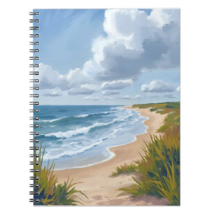 Carnet Vagues océaniques Peinture côtière de plage