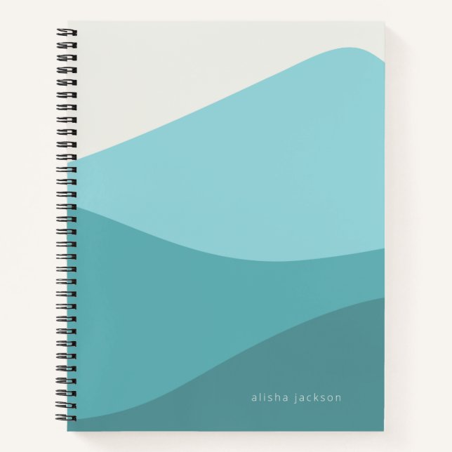 Carnet Vagues vertes (Devant)