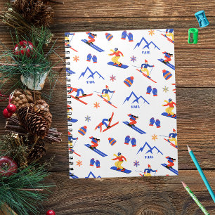 Carnet Vail Rockies Colorado Ski Motif de snowboard