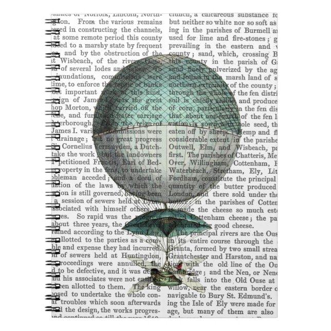 Carnet Vaisseau Volant Hot Air Balloon (Devant)
