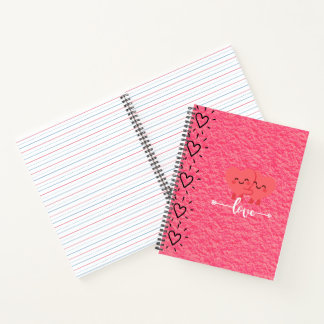 Carnet Valentine’s Day Love Notebook – Pink Hearts Design
