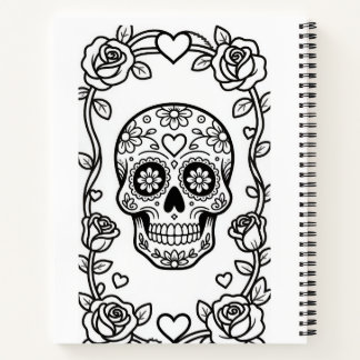 Carnet Valentine Sugar Skull Notebook