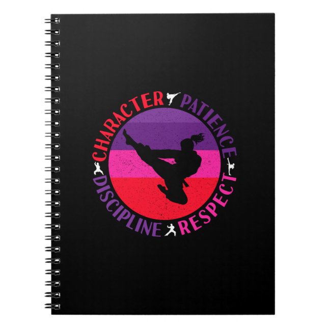 Carnet Valeurs fondamentales des arts martiaux - Karaté (Devant)