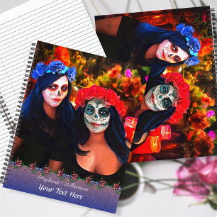 Carnet Vallarta Catrinas avec fleurs et bougies 1718