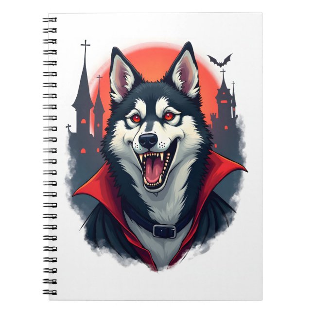 Carnet Vampire Husky Bite (Devant)