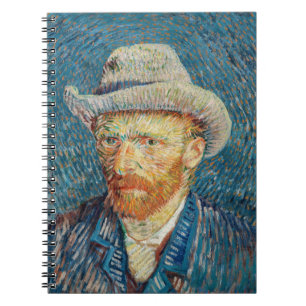 Carnet Van Gogh - Autoportrait au chapeau de feutre gris