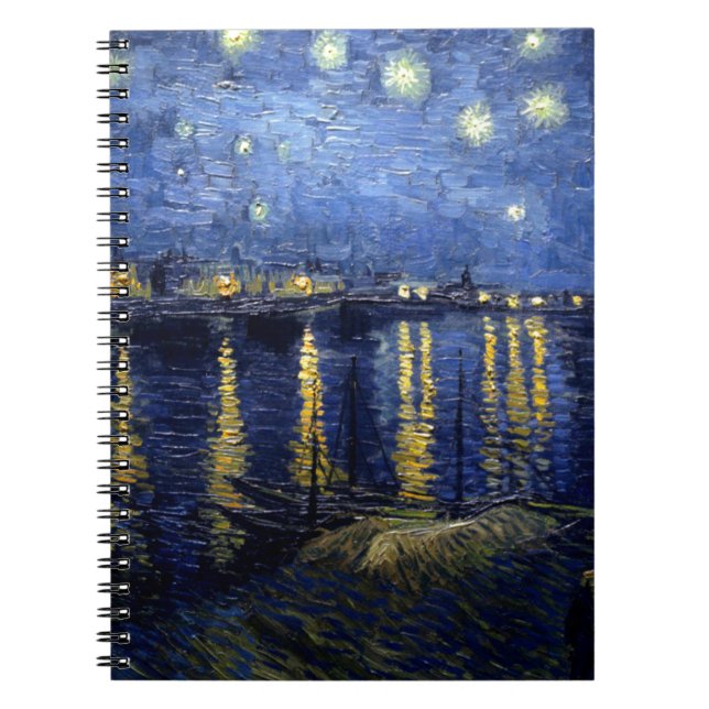 Carnet Van Gogh Nuit étoilée sur Rhône (Devant)