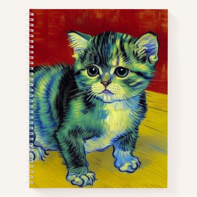 Carnet Van Gogh Tabby Cat (Devant)