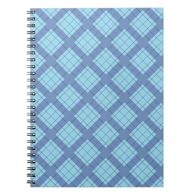 Carnet Variation bleue Plaid (Devant)