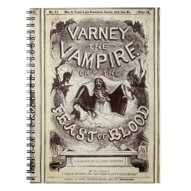 Carnet Varney le vampire (couverture de publication) (Devant)