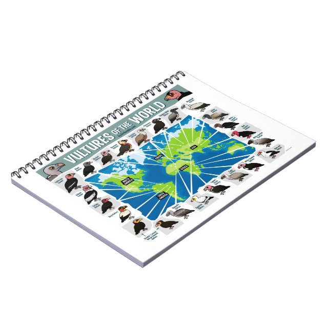 Carnet Vautours de la carte du monde (Côté gauche)
