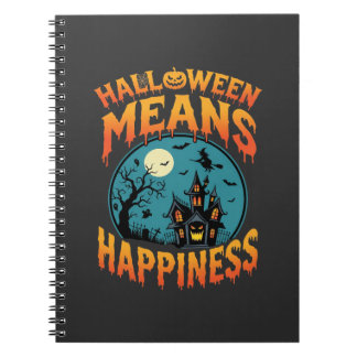 Carnet Vecteur de maison hantée de bonheur d'Halloween