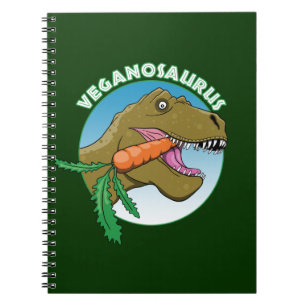 Carnet Vegan T-Rex - Veganism Humor