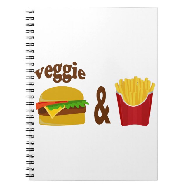 Carnet Veggie Burger et Fries (Devant)