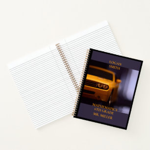 Carnet Véhicule musculaire jaune 2013 École personnalisée