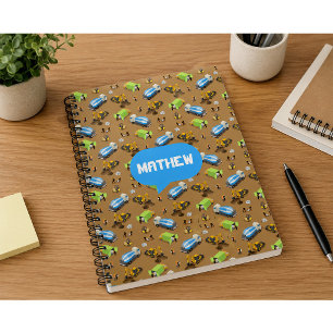 Carnet Véhicules de construction personnalisés pour enfan