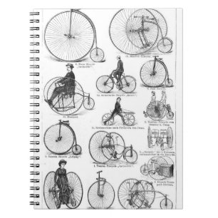 Carnet Vélo à grande roue Penny Farthing