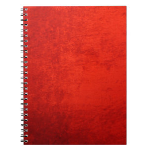 CARNET VELOURS ROUGE ÉCRASÉ