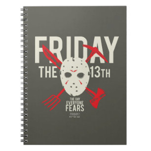 Carnet Vendredi 13 Armes - Masque de hockey