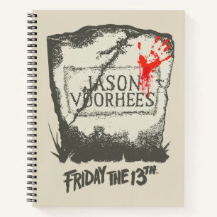 Carnet Vendredi 13 Pierre de tête de Jason Voorhees