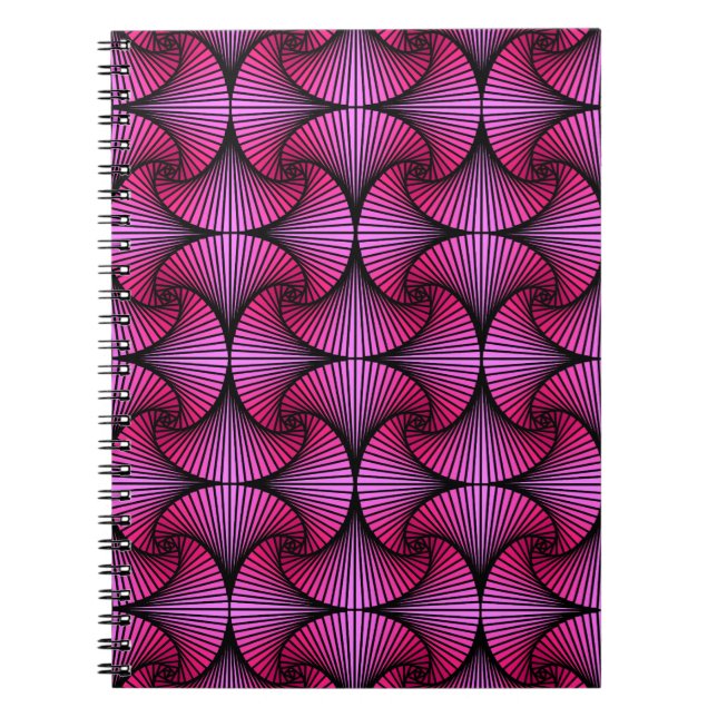 Carnet Ventilateur 3D Géométrique Graphique (Devant)