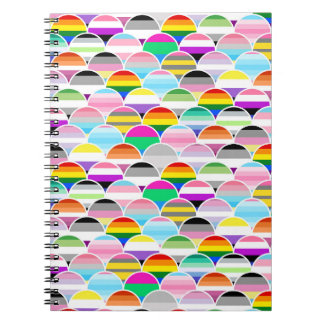 Carnet Ventilateurs de drapeau de fierté LGBTQIA+ Queer e
