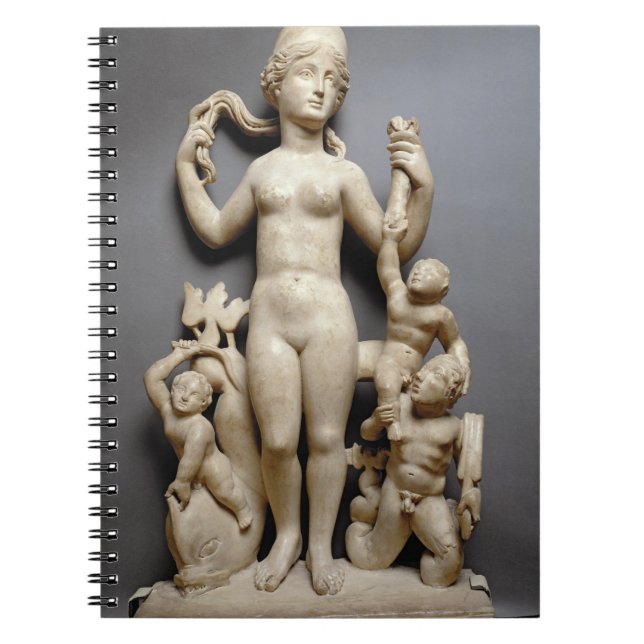 Carnet Vénus avec le putti, un triton et un dauphin, (Devant)