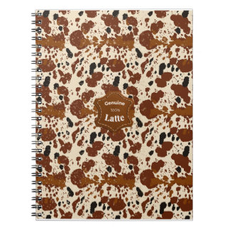 Carnet Véritable motif cuir de vache Latte 100% | Neutre