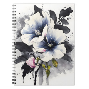 Carnet Véronique - Fleurs aquarelle