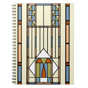 Carnet Verre souillé d'art déco