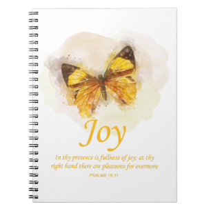 Carnet Verse de la Bible du papillon chrétien féminin : J
