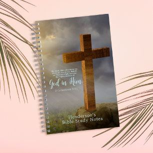 Carnet Verset biblique en bois personnalisé