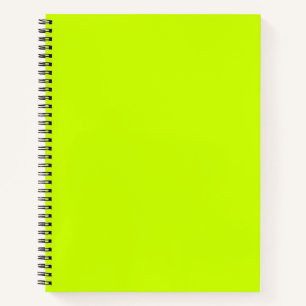 Carnet Vert électrique uni
